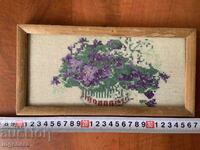 EARLY SOCIETY TAPESTRY SEWED PANEL WOOD FRAME