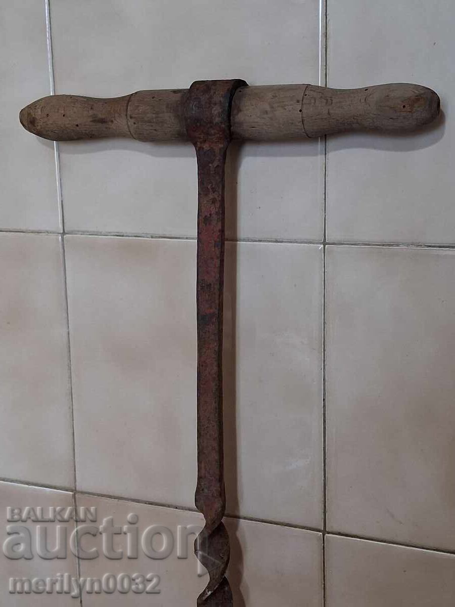 Vintage woodworking tool brace auger drill bit with price € 37.81 | 73.95 BGN