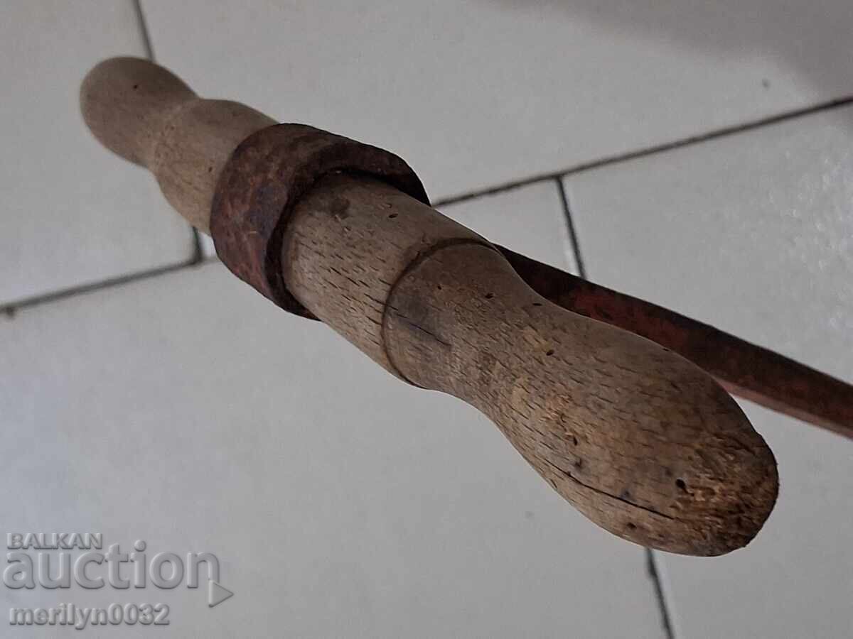 Vintage woodworking tool brace auger drill bit - 7