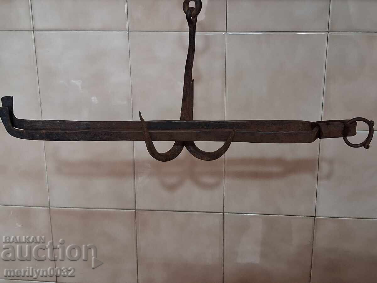 Παλιό ντιλάφι, λαβίδα, σφυρήλατο σίδερο για φούρνο - 5