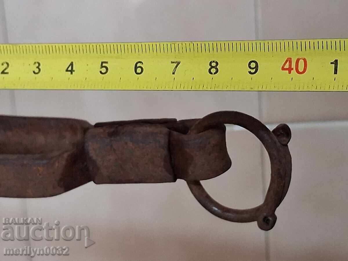 Παλιό ντιλάφι, λαβίδα, σφυρήλατο σίδερο για φούρνο - 6