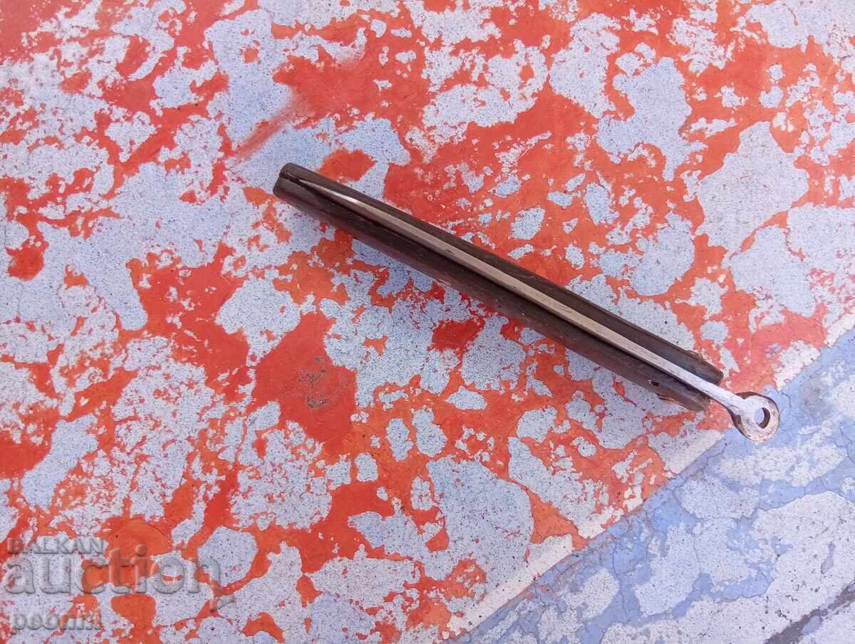 Много стар джобен нож с рогови чирени - 5 Много стар джобен нож с рогови чирени - 5