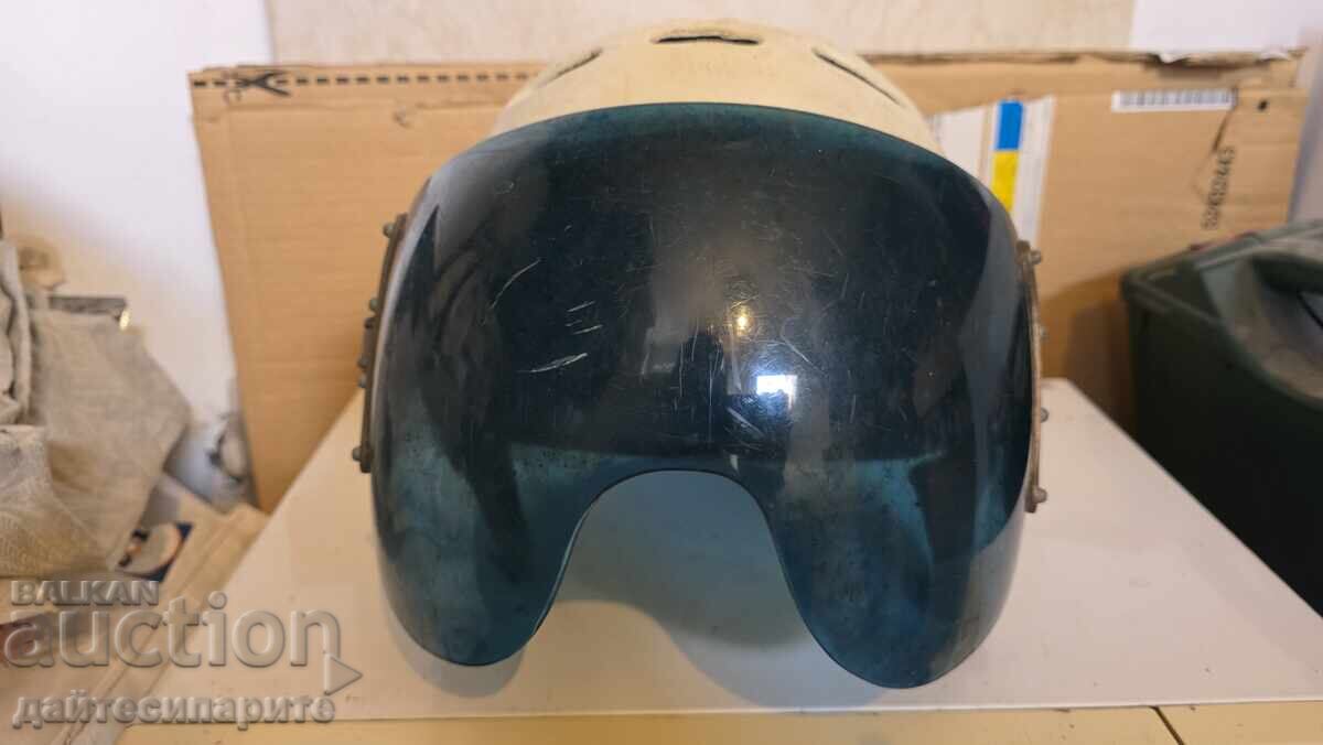 Cască moto veche - CAT - Miliția Populară