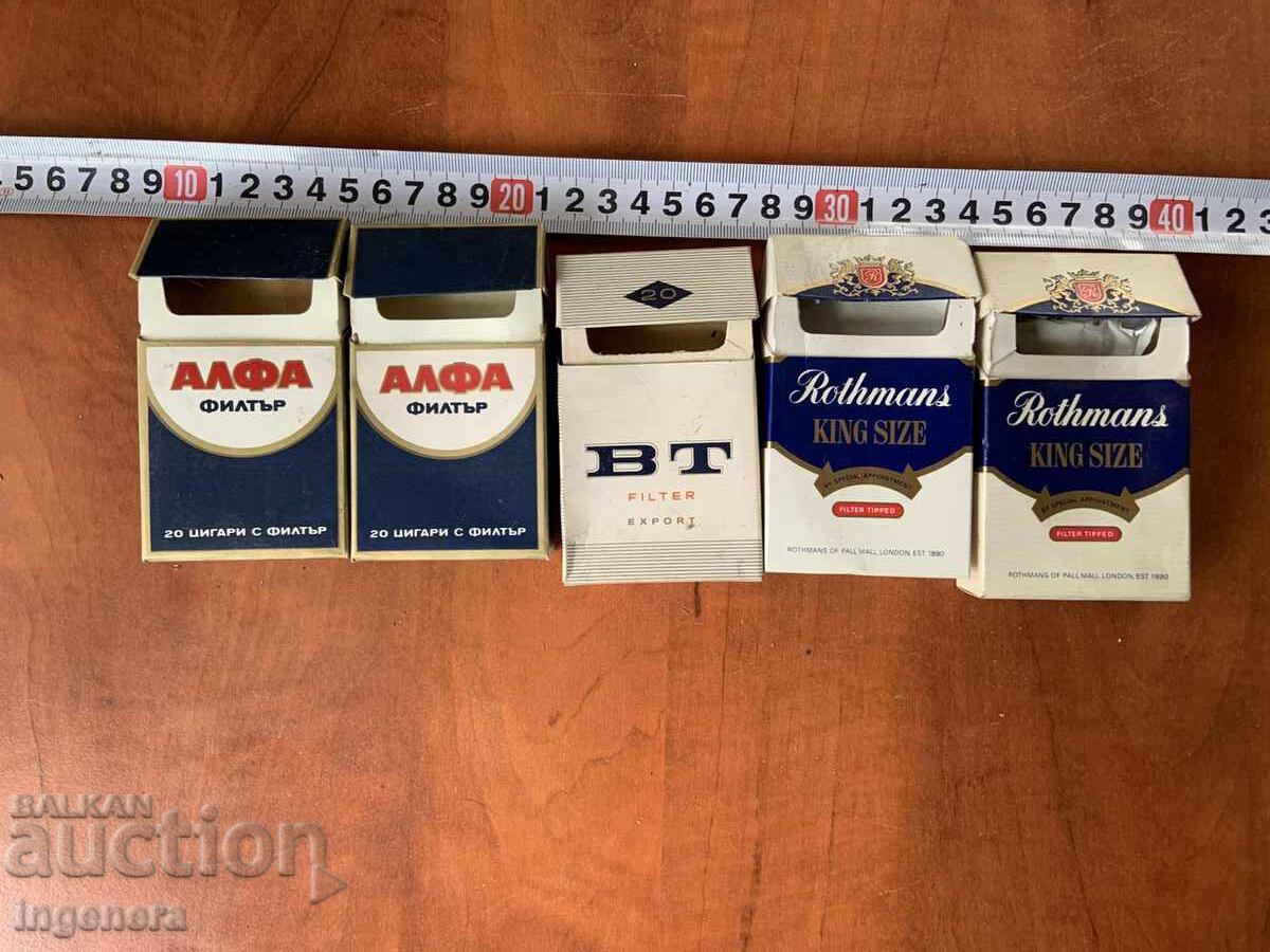 Auction  EMPTY CIGARETTE PACKS BOX FOR COLLECTION