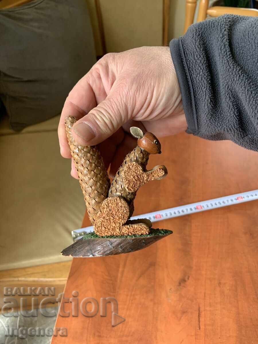 Аукцион ФИГУРА ОТ ШИШАРКИ ЛЕШНИЦИ ДЪРВО И ЕКОМАТЕРИАЛИ ОТ СОЦА