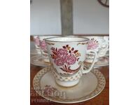 Russian porcelain tea set from the LFZ factory