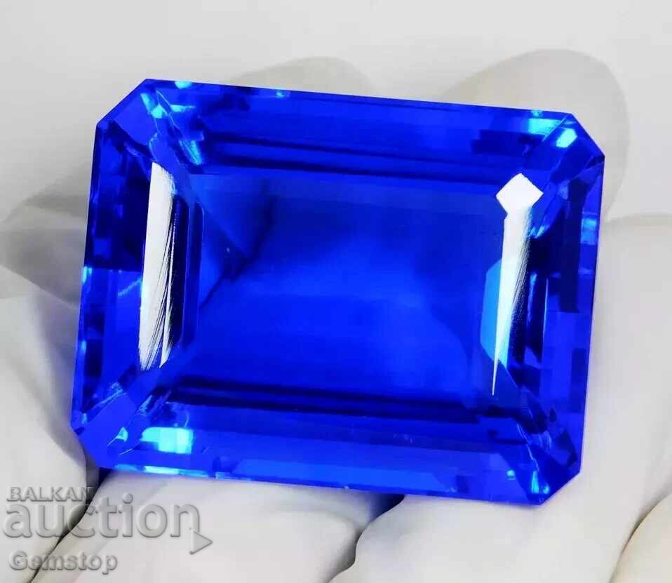 ΧΑ! 106.30ct φυσικό τοπάζι σμαραγδί με πιστοποίηση OMGTL από 1€! με τιμή € 0.01 | 0.02 BGN