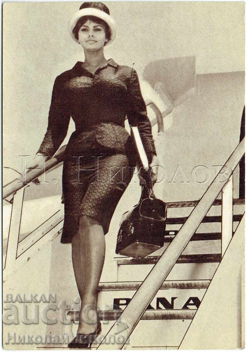 ΠΑΛΑΙΑ ΚΑΡΤ-ΠΟΣΤΑΛ ΚΙΝΗΜΑΤΟΓΡΑΦΟΣ ΤΑΙΝΙΑ ΗΘΟΠΟΙΟΣ ΣΟΦΙΑ ΛΟΡΕΝ Ζ588