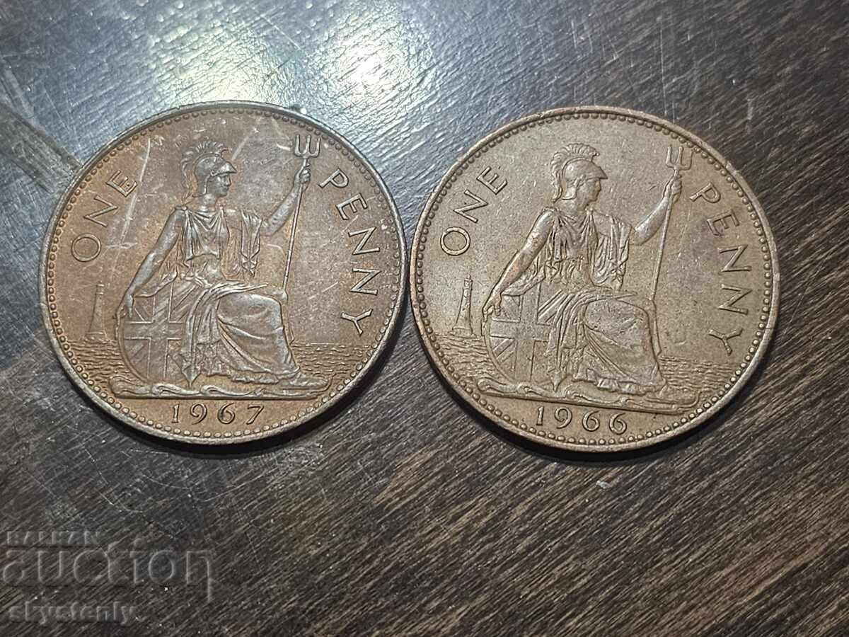 4 x One Penny 1964 to 1967 - 5
