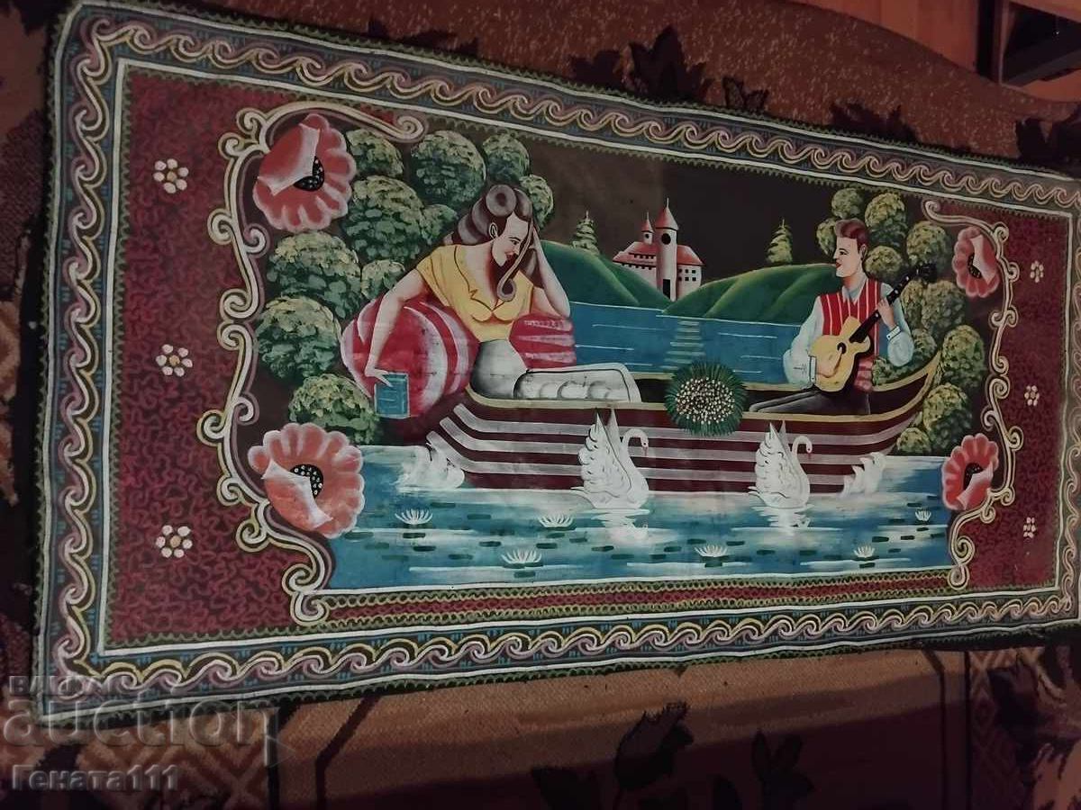 Παλιό κάλυμμα τοίχου, μπογιά σε ύφασμα με τιμή € 20.00 | 39.12 BGN