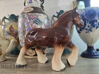 Handmade porcelain horse figurine !!!