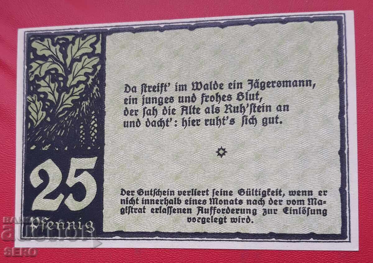 Банкнота-Германия-Саксония-Бенекенщайн-25 пфенига 1921 с цена € 1.01 | 1.98 лв.