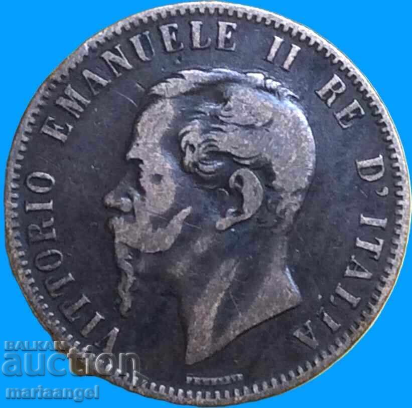 10 centesimi 1862 Italia M-Milano Victor Emanuel 30mm