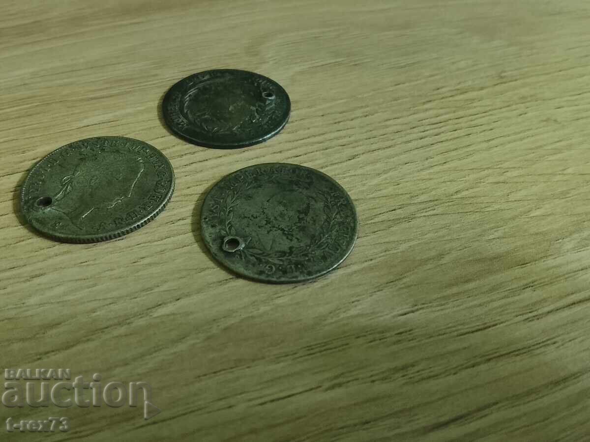 Auction  silver kreutzers from a folk costume - silver TOP PRICE