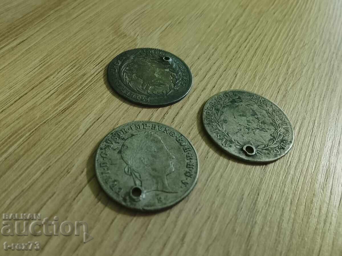 silver kreutzers from a folk costume - silver TOP PRICE