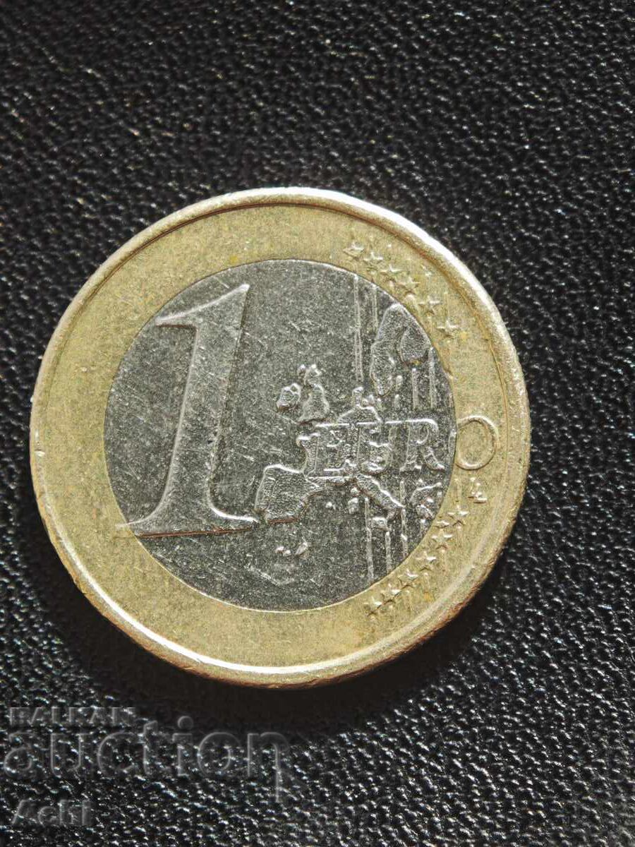 1 евро 2002 Люксенбург с цена € 30.00 | 58.67 лв.