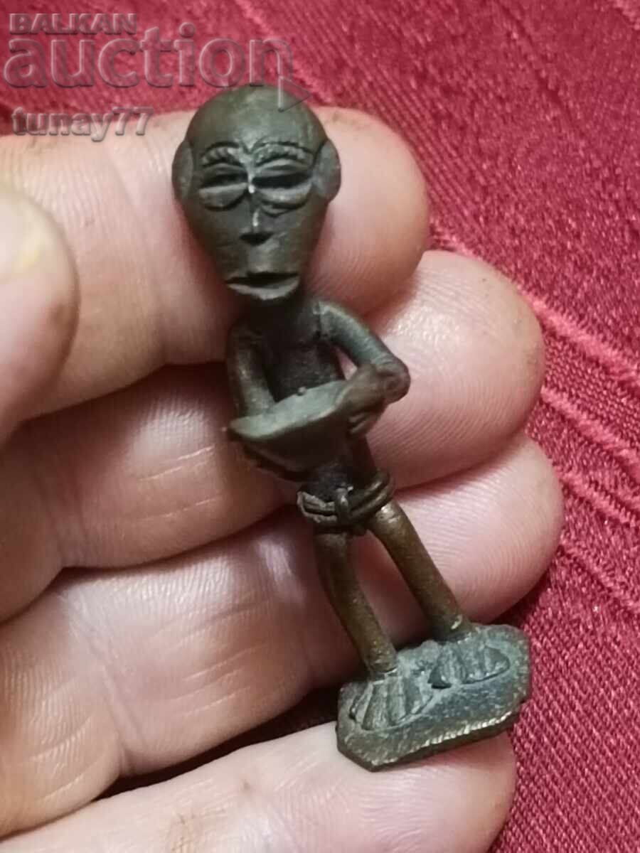 Statuetă din plastic Artă a tribului Akan Ashanti Africană Statuetă din plastic Artă a tribului Akan Ashanti Africană