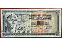 1000 dinars 1978 Yugoslavia