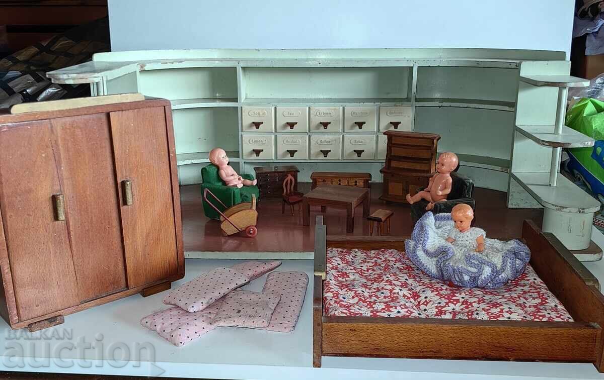 LUMEA PĂPUȘILOR - LOT JUCĂRII PENTRU COPII PĂPUȘĂ PĂPUȘI MOBILIER