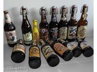 LOT STICLE DE BERE RARE CU DOPURI STICLĂ BERE GOALE SĂNĂTOASE