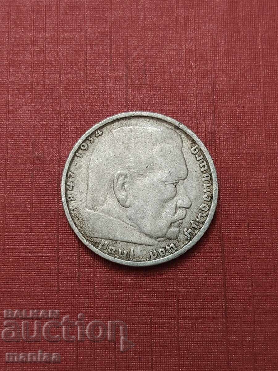 Delivery of 2 Marks 1938 Silver!