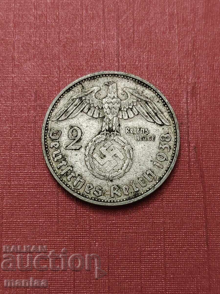 2 Marks 1938 Silver!