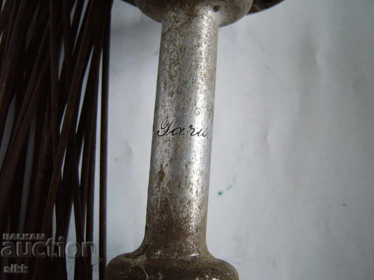 Roată de lemn pentru trăsură, veche, cu butuc și spițe - 5