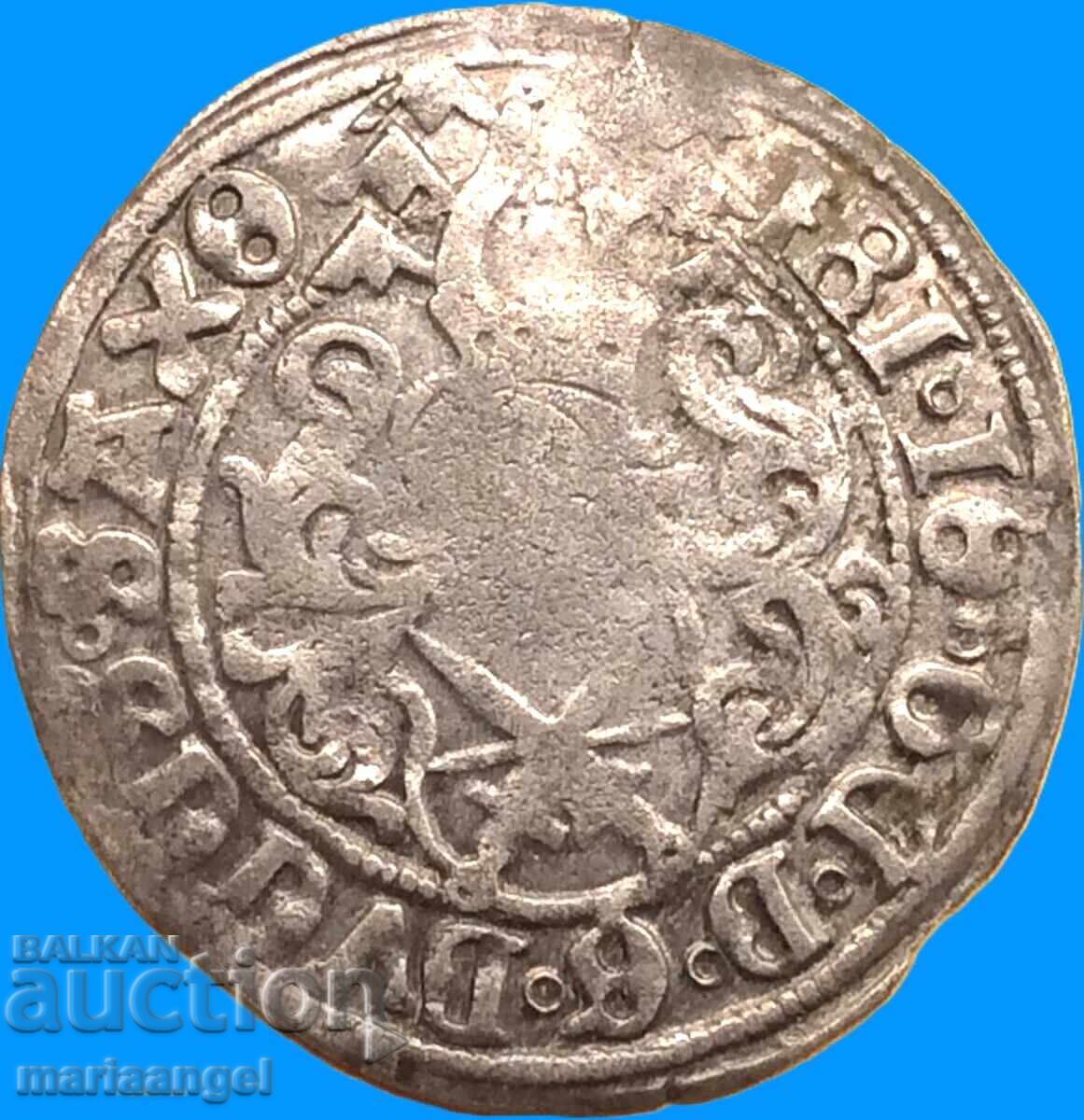 Аукцион Саксония Грош Германия Фридрих III с Джон и Алберт RARE