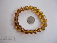 Разтегателна гривна с фасетирани камъни 2