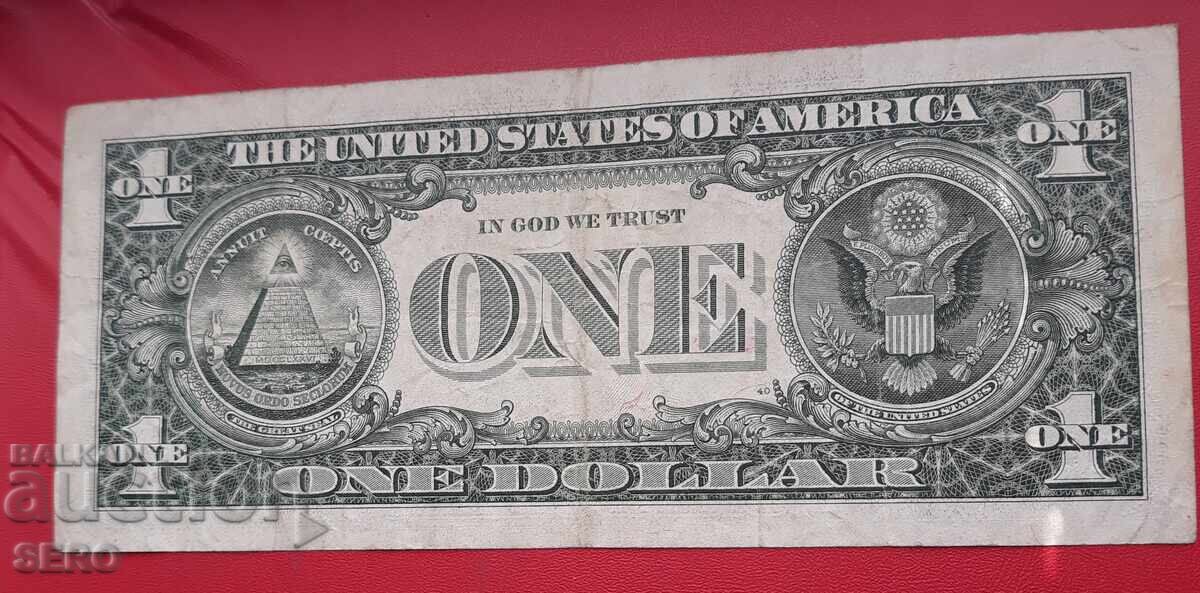 Банкнота-САЩ-1 долар 1981 с цена € 0.71 | 1.39 лв.