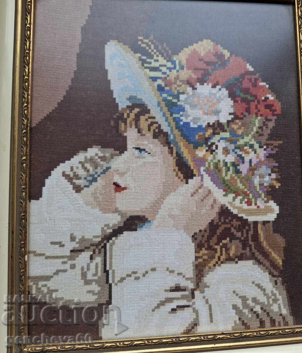 Класически гоблен,,Момичето с шапка" с цена € 70.00 | 136.91 лв. Класически гоблен,,Момичето с шапка" с цена € 70.00 | 136.91 лв.