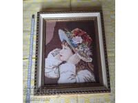 Класически гоблен,,Момичето с шапка"