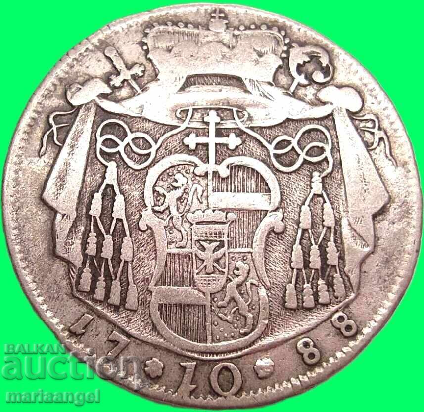 Австрия 10 кройцера 1788 Залцбург Иероним фон Колоредо рядка - 7