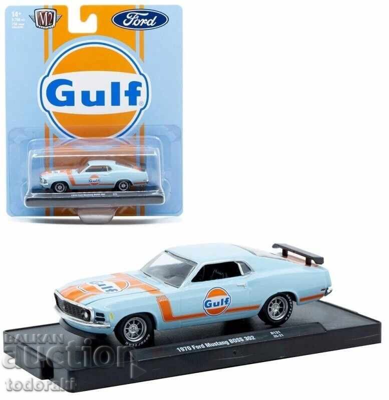 M2 Gulf 1970 Ford Mustang Boss 302 1:64 Ford Mustang Boss M2 Gulf 1970 Ford Mustang Boss 302 1:64 Ford Mustang Boss