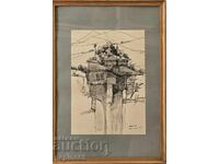 B.Z.C. Illegible Signature - Landscape from Izmir