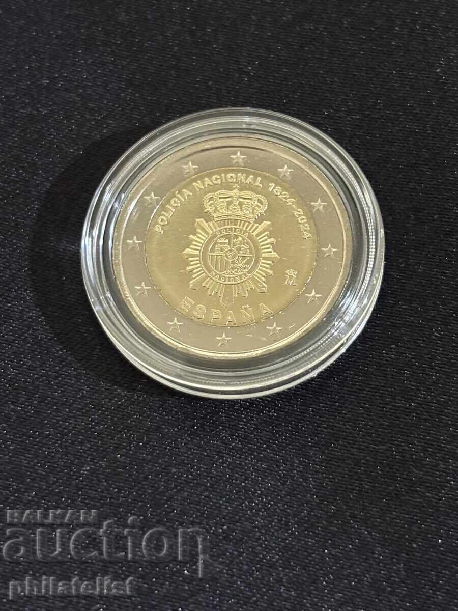 Испания 2024 – 2 евро – Полиция UNC