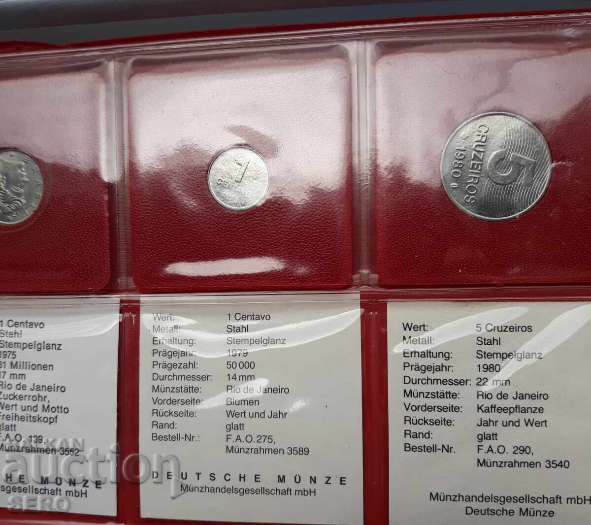 F.A.O-лот 6 монети на Бразилия - 5