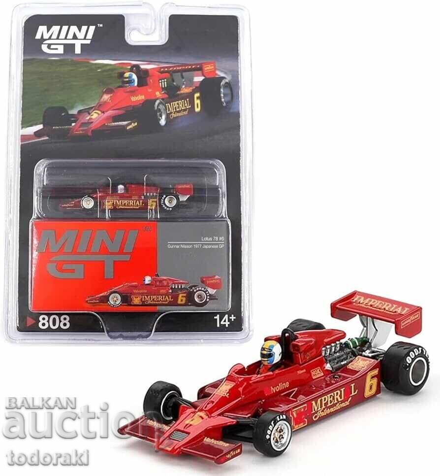 Mini GT Lotus 78 Formula One 1977 Japanese GP 1:64 Формула 1