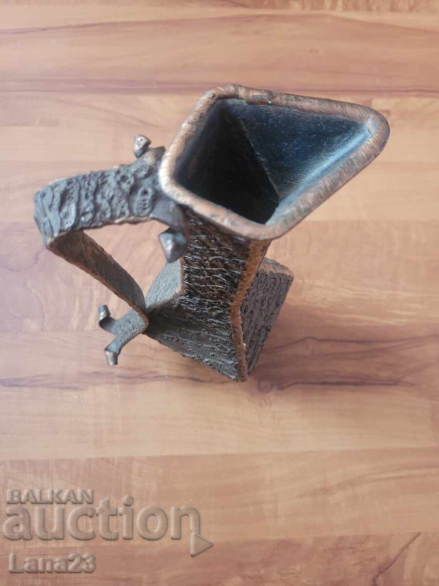 Vintage metal vase, pitcher - 6