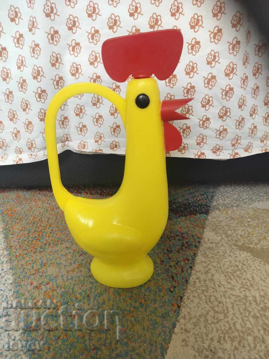 Vintage Soviet toy rooster watering can