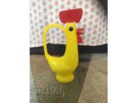 Vintage Soviet toy rooster watering can