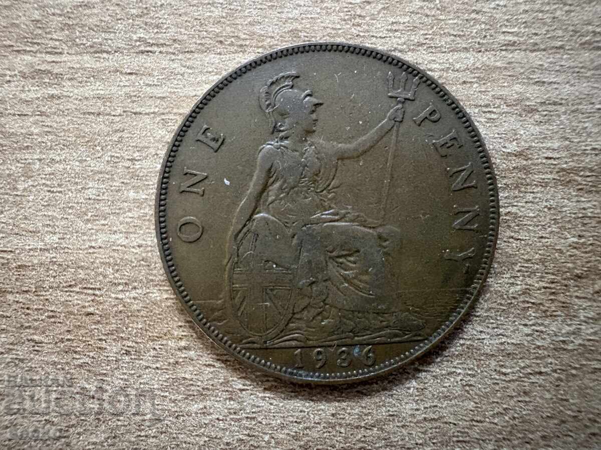 Marea Britanie - 1 penny (1936)