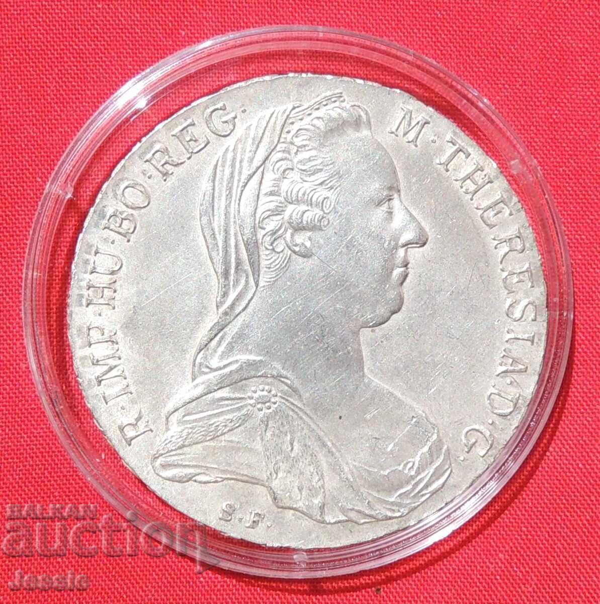 1 Талер 1780 Австро Унгария Мария Терезия - Рестрайк 1 Талер 1780 Австро Унгария Мария Терезия - Рестрайк