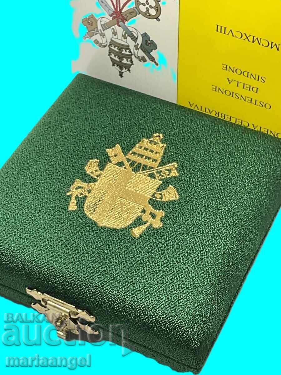 Licitație 500 lire 1998 Vatican argint cutie certificat UNC PROOF
