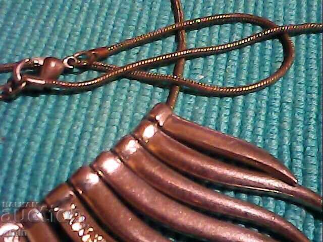 Licitație vechi frumos colier placat cu argint