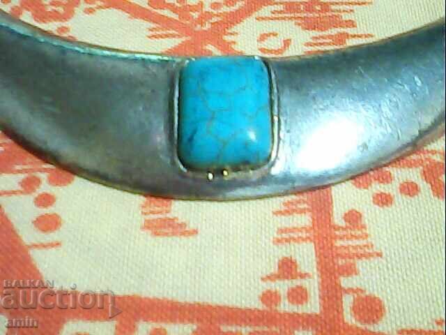 старо посръбрени колие и гривна със естествен камък с цена € 10.00 | 19.56 лв.