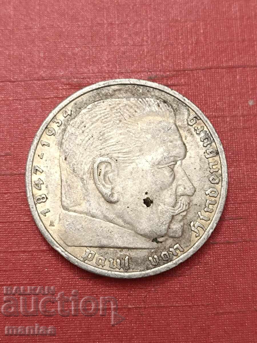 Παράδοση 5 μάρκα 1936 Ασήμι ! Παράδοση 5 μάρκα 1936 Ασήμι !