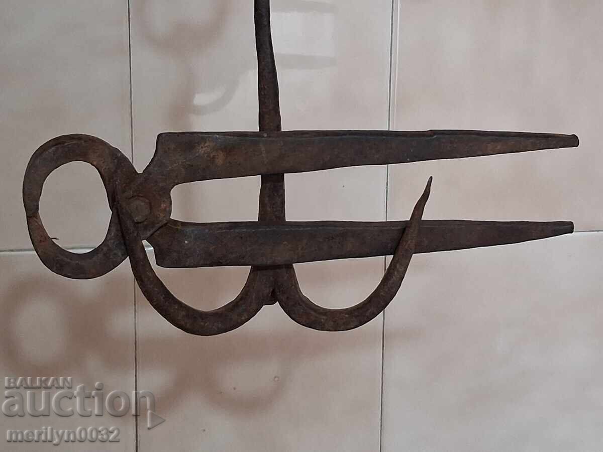 Стари клепани клещи керпедент ковано желязо - 6