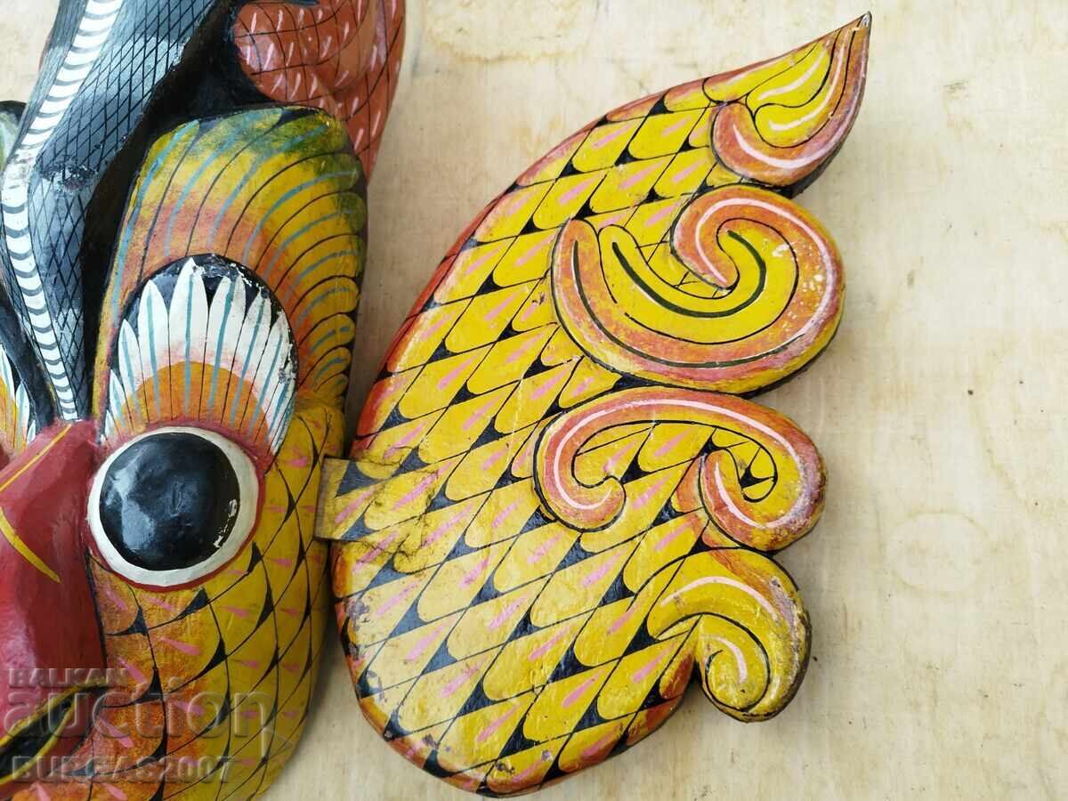 Delivery of Old large wooden mask, Sri Lanka Delivery of Old large wooden mask, Sri Lanka