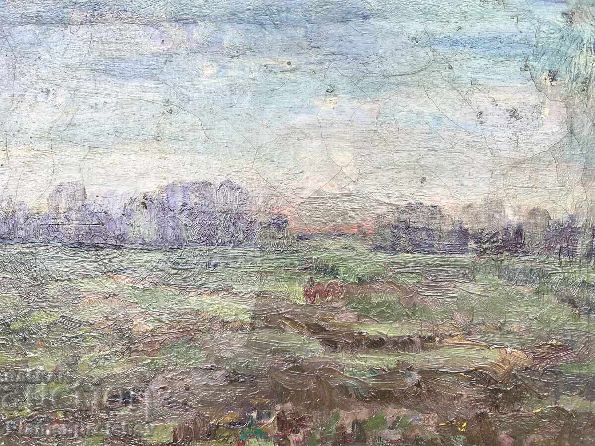 TABLOU FOARTE VECHI, ULEI PE PÂNZĂ - 6 TABLOU FOARTE VECHI, ULEI PE PÂNZĂ - 6